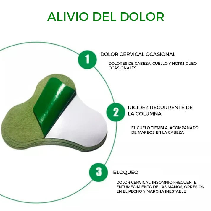 Parches Hyllis™ Formula Natural - Alivia dolor e inflamación, para cuello, espalda y articulaciones PROMOCIONES 10,30,50,100 Parches